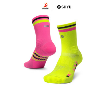 SHYU - Half Crew - Rhubarb - Custard - Black